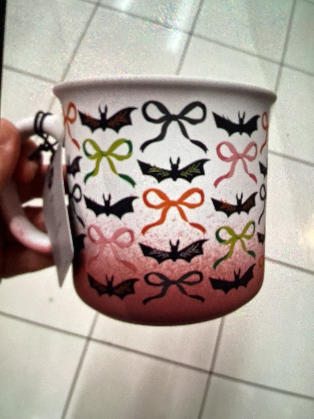 New Halloween Bows and Bats Coffee Mug